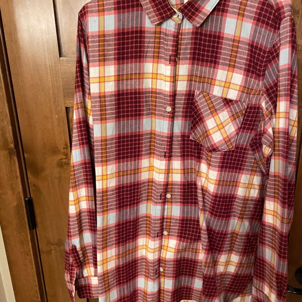 Plaid long sleeve shirt